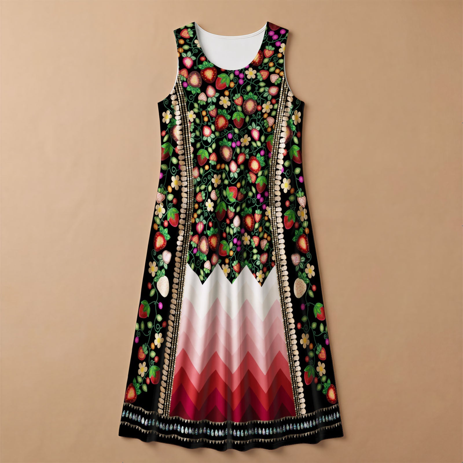 Berry Rites Black 1 Long Dress