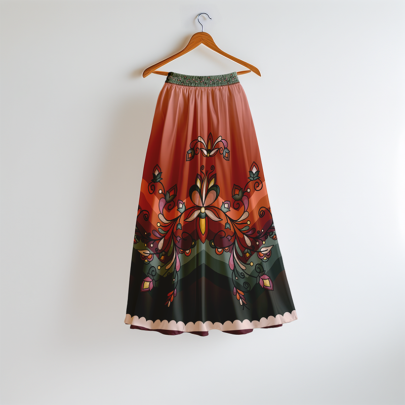 Burnt Sky Petals Skirt