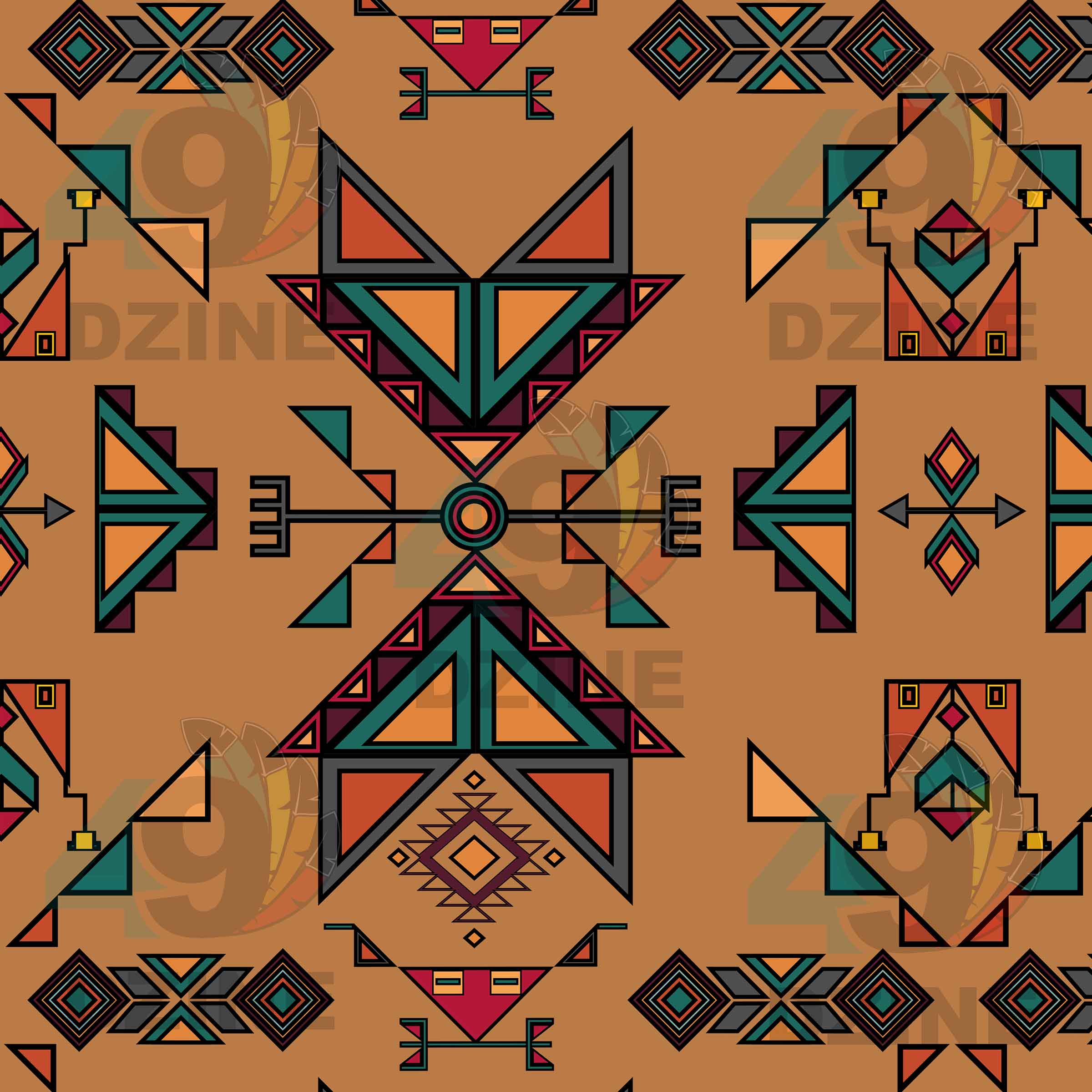 Arrow Dawn Brown Cotton Poplin