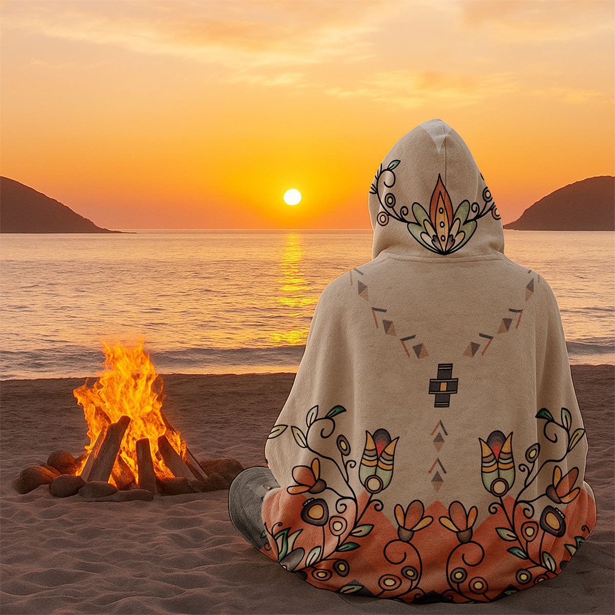 Roots and Rising Earthy Hooded Blanket