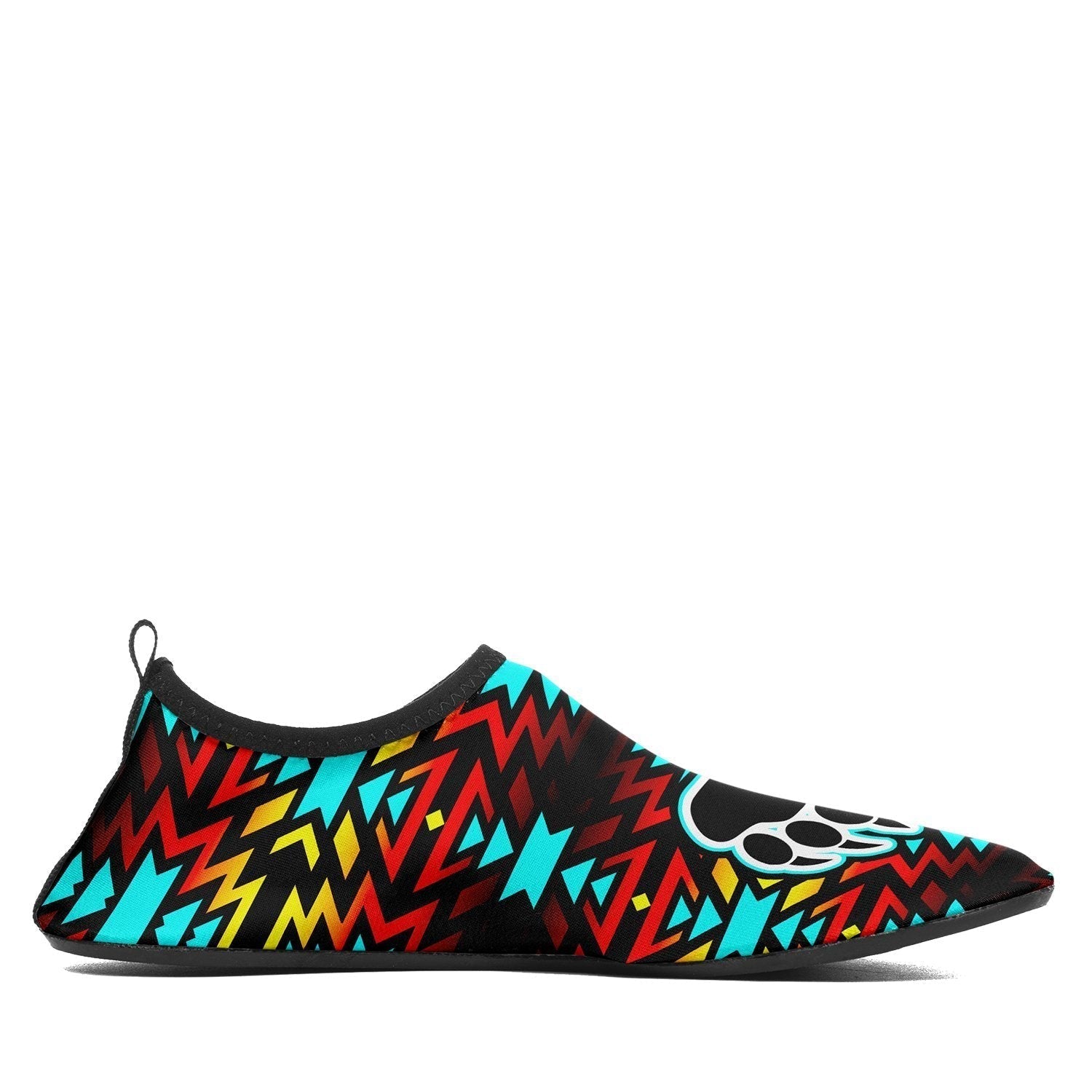 Fire Colors and Turquoise Bearpaw Sockamoccs Slip On Shoes 49 Dzine