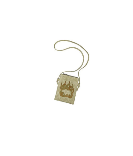 Bear Claw Embossed Leather Bag