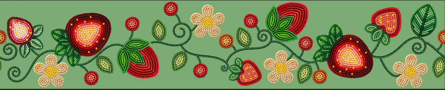 Strawberry Printed Ribbon