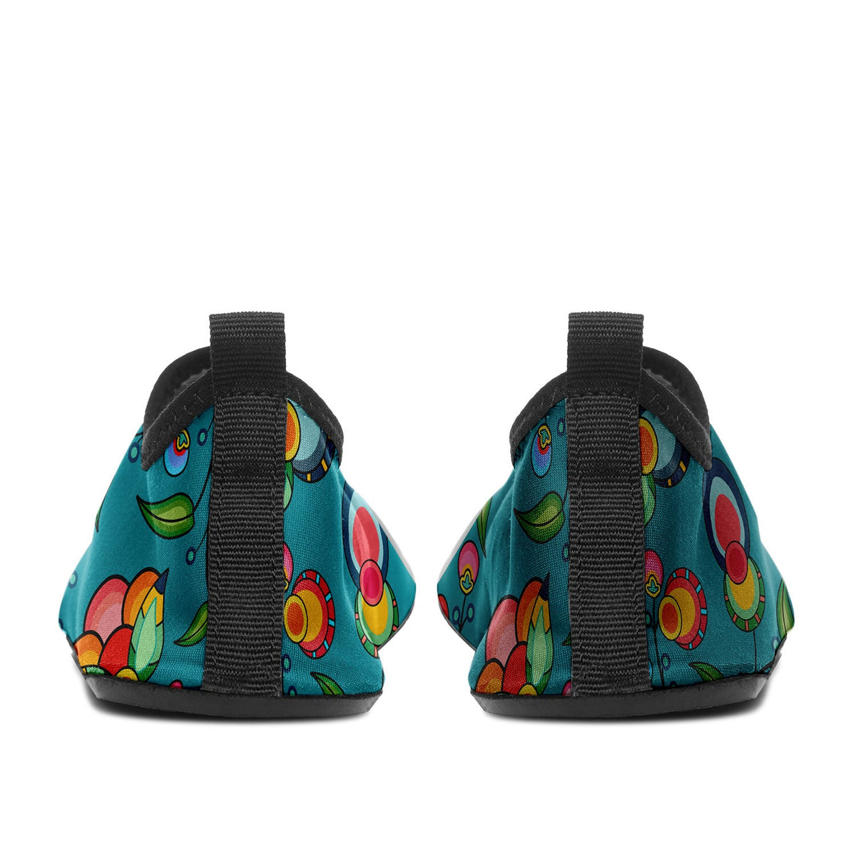 Floral Bounty Teal Sockamoccs