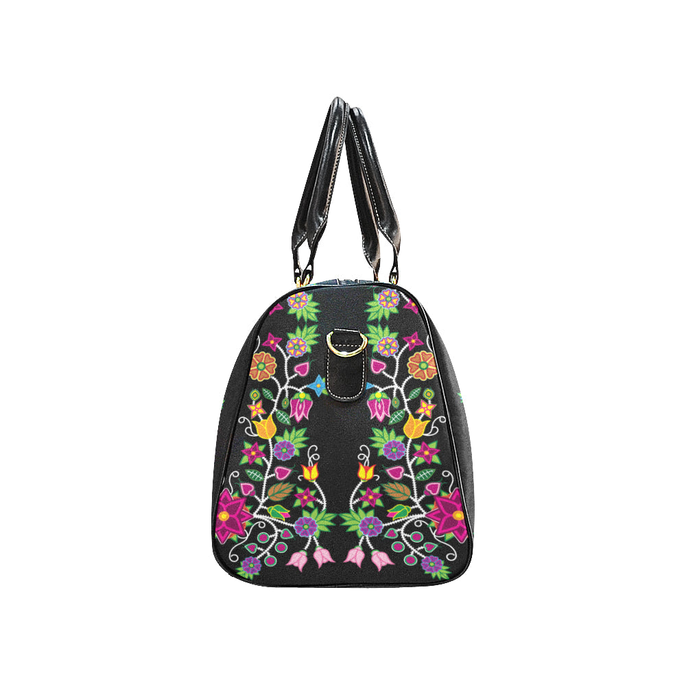 Floral Beadwork New Waterproof Travel Bag/Large (Model 1639)