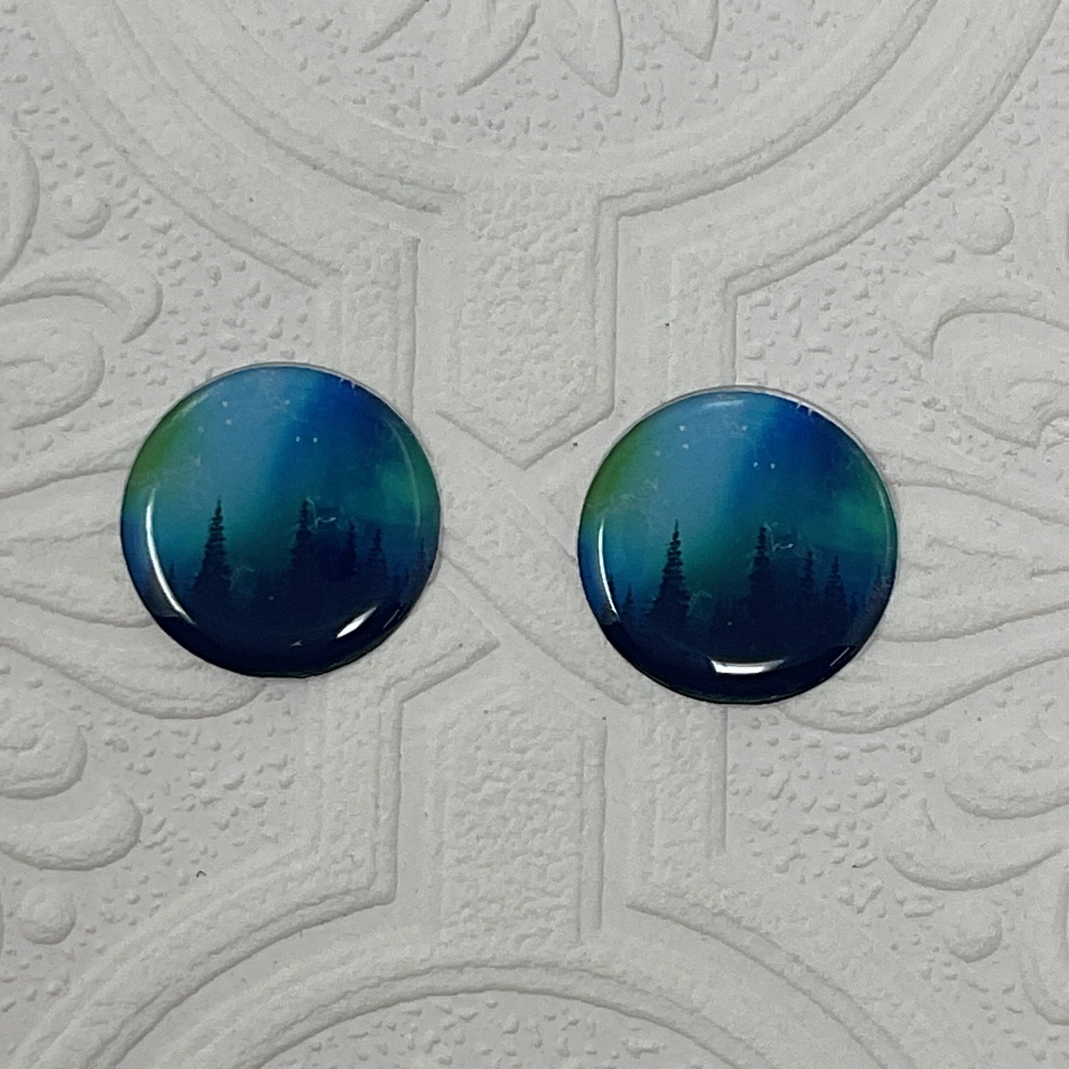 Aurora Forest Cabochon Set of 2