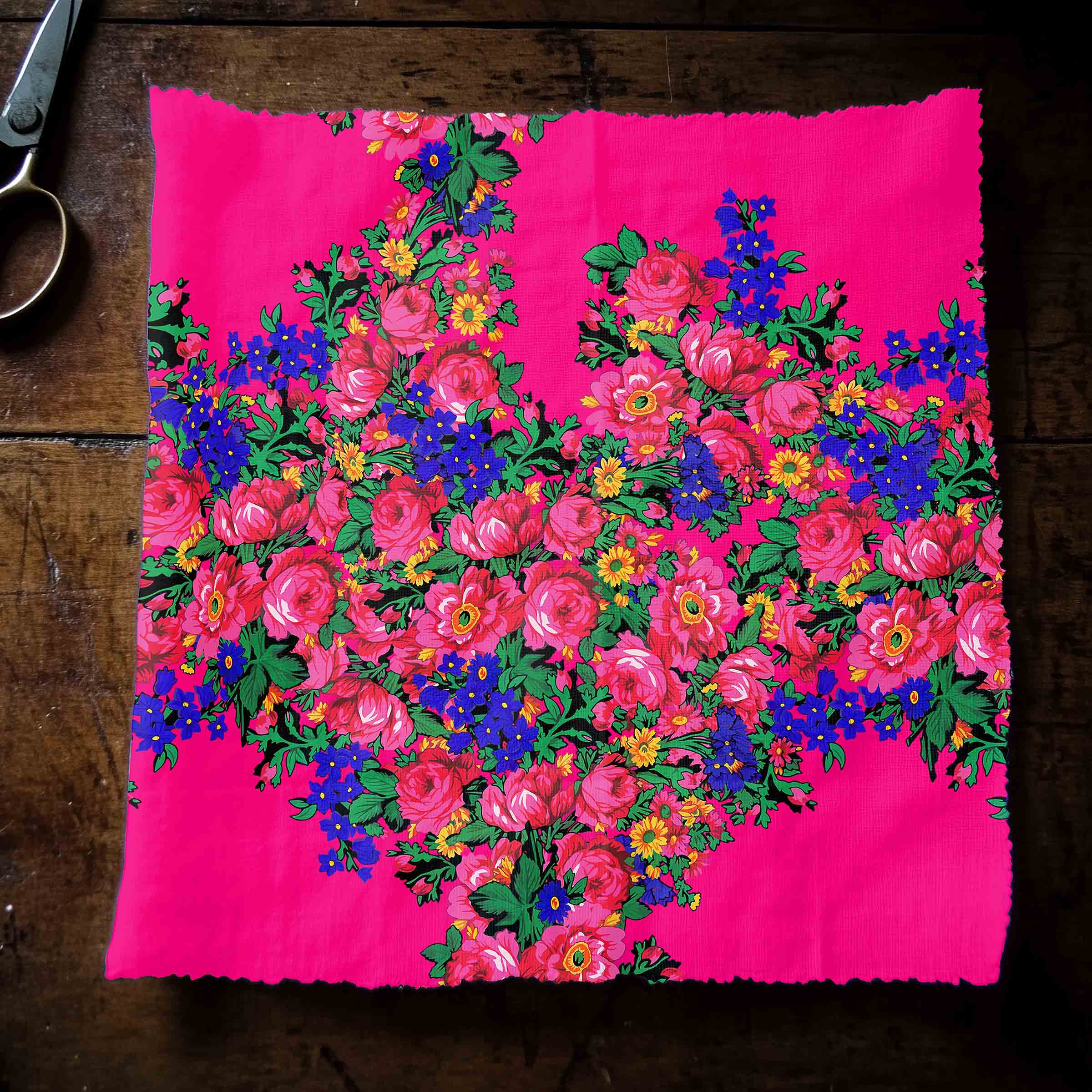 Kokum's Revenge Fuschia Cotton Poplin