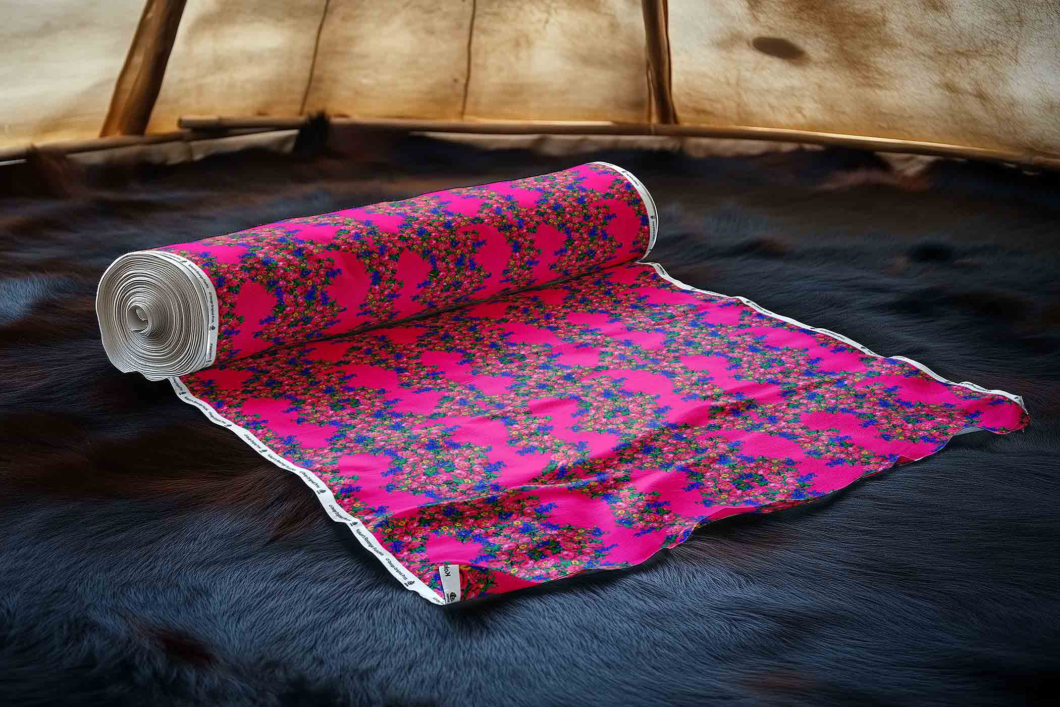 Kokum's Revenge Fuschia Cotton Poplin