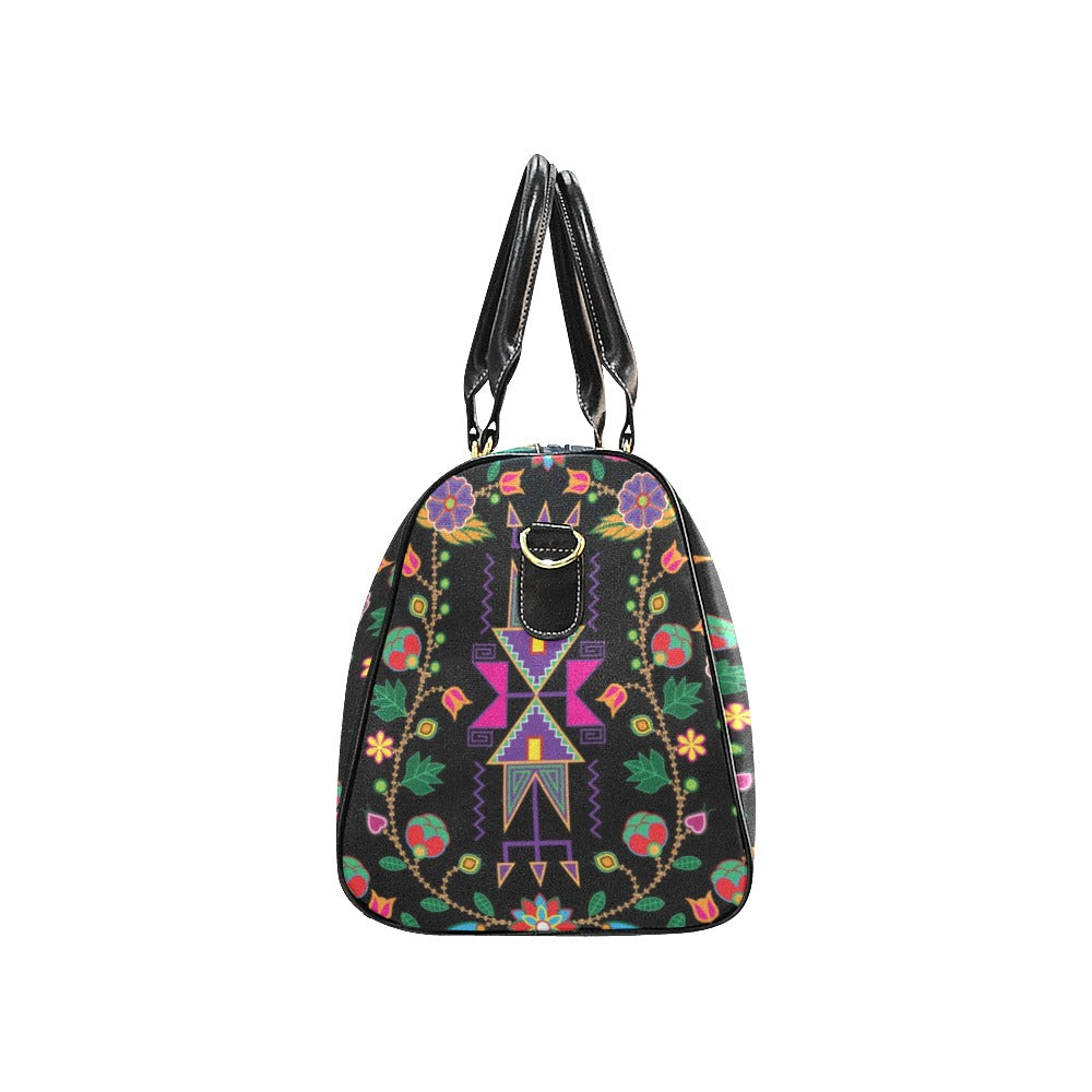 Floral and Geometric Dance - 03 New Waterproof Travel Bag/Large (Model 1639)