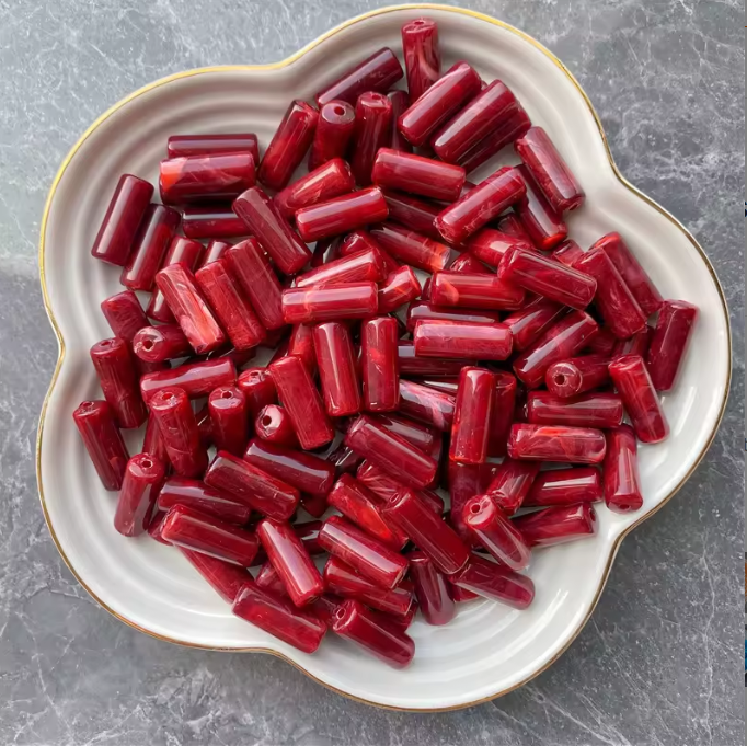 20 MM Tube Beads