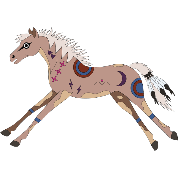Horse 3 2inch by 2inch Vinyl Sticker