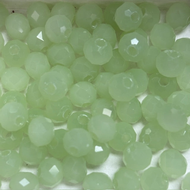 6mm Rondelle Glass Bead - Meadow